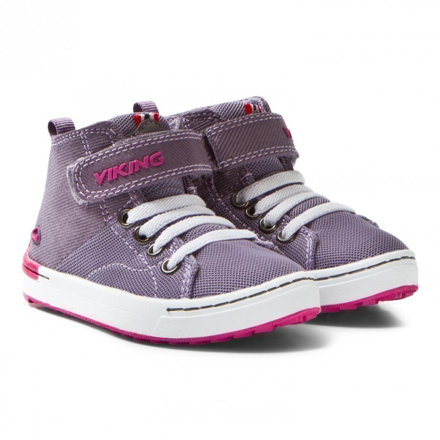 Viking Frogner Kids Mid Grey/Magenta Korkeavartiset Kengät