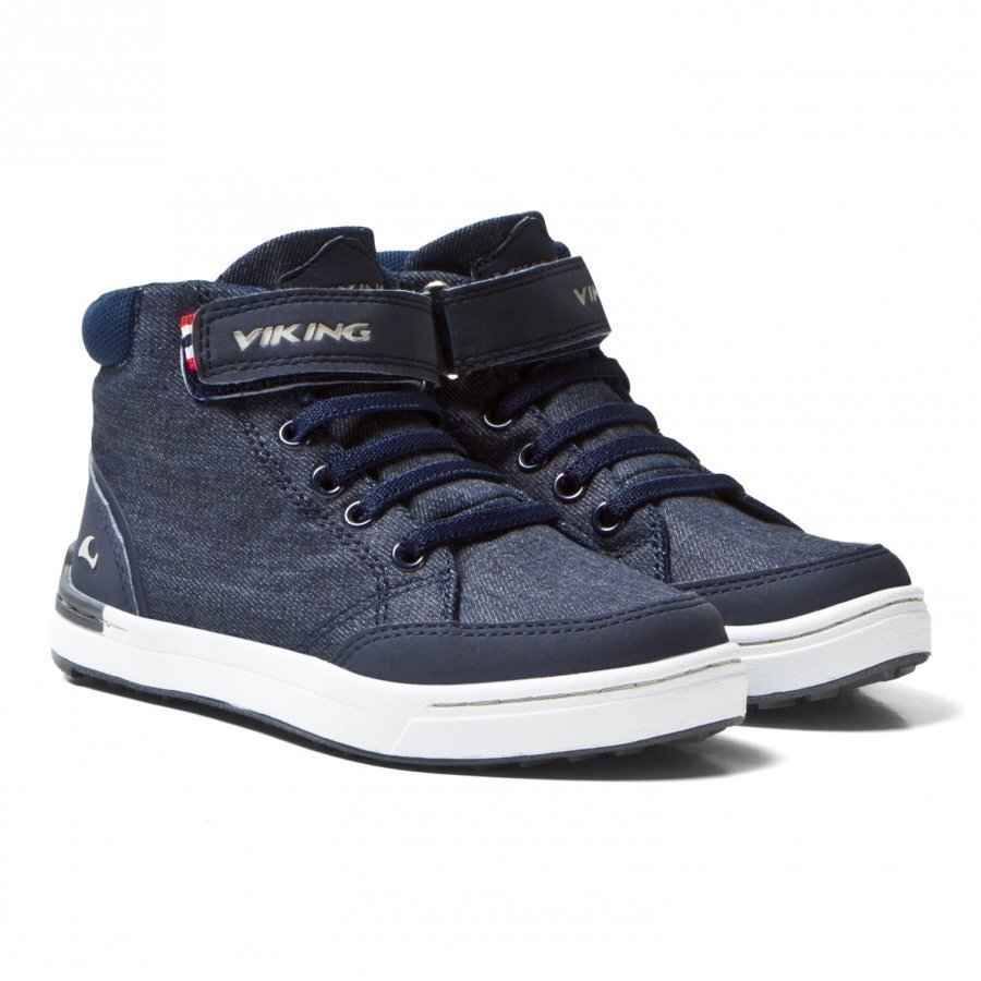 Viking Mark Mid Navy/White Korkeavartiset Kengät