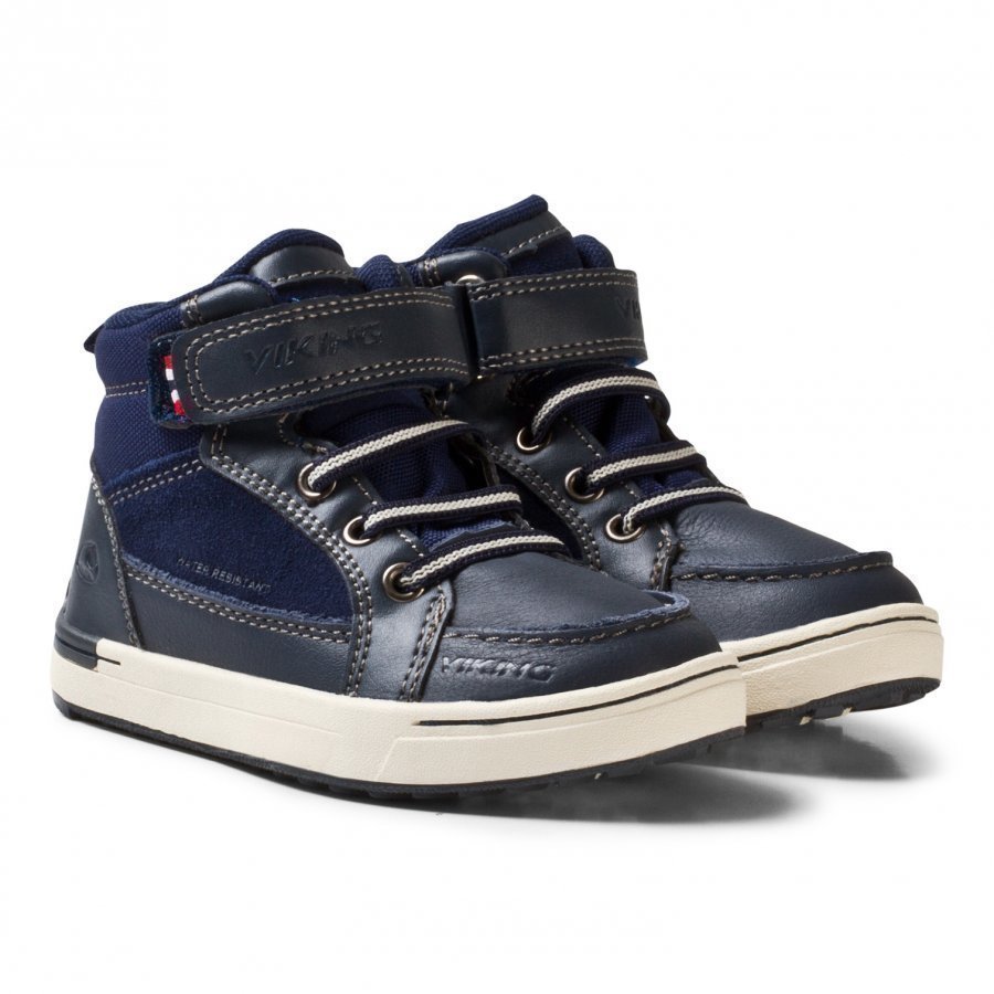 Viking Moss Mid Kds Navy/Multi Nilkkurit