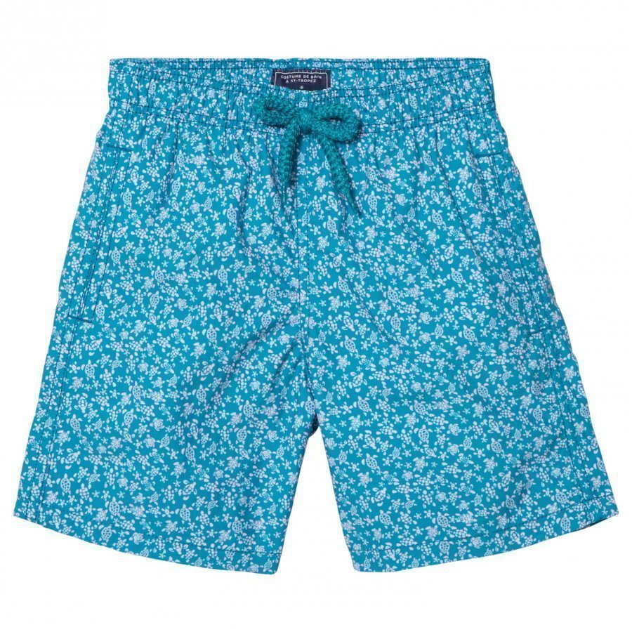 Vilebrequin Blue Mini Lue Turtle Print Swimming Trunks Uimahousut