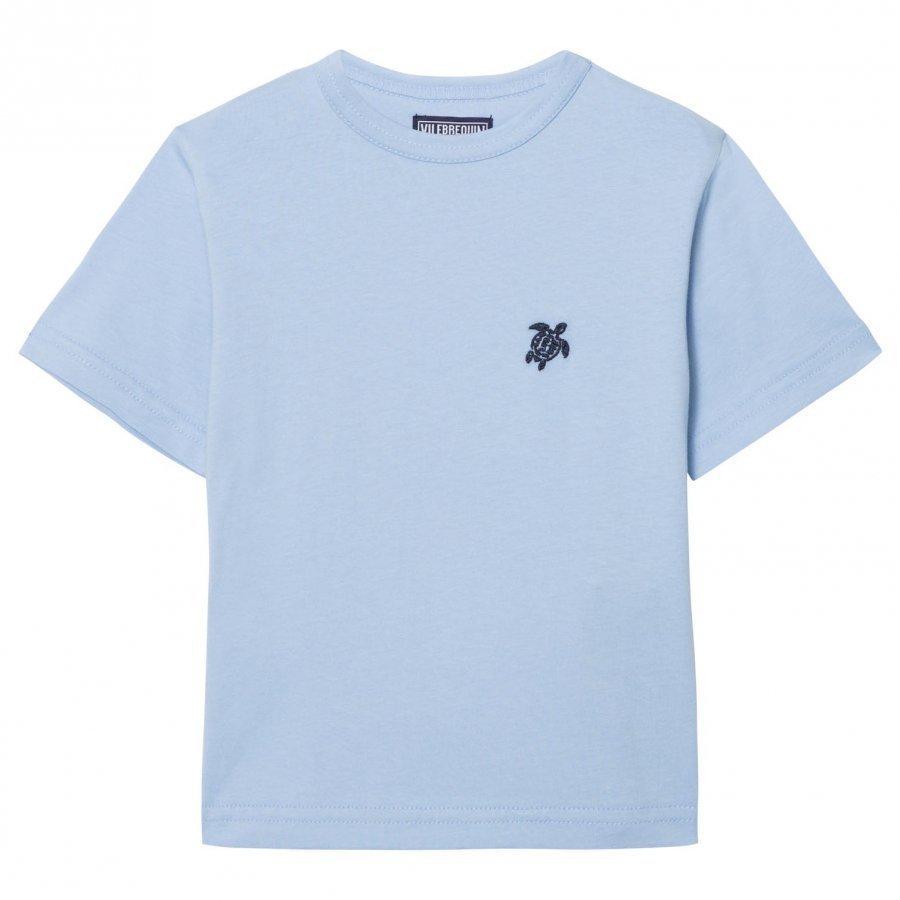 Vilebrequin Blue Turtle Embroidered Tee T-Paita