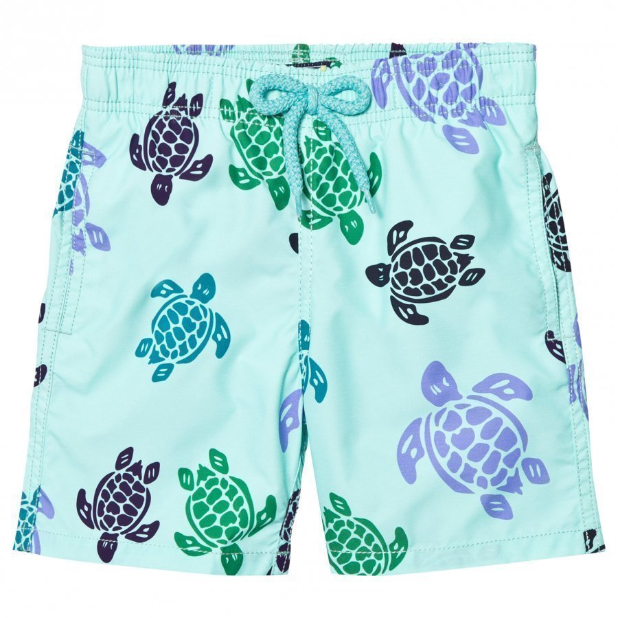 Vilebrequin Mint Green Multi Colour Turtle Trunk Uimahousut