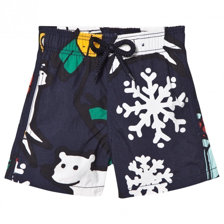 Vilebrequin Navy Print Swimming Trunks Uimahousut