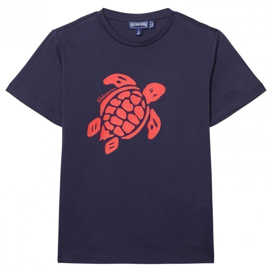 Vilebrequin Navy Turtle Print Tee T-Paita