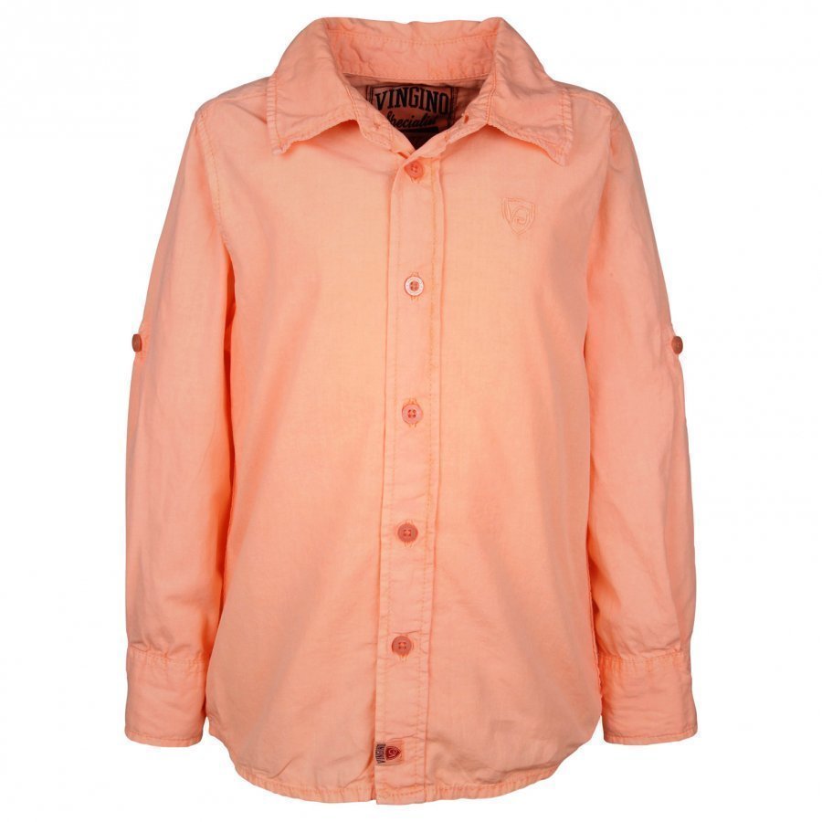 Vingino Leon Ls Shirt Neon Orange Kauluspaita