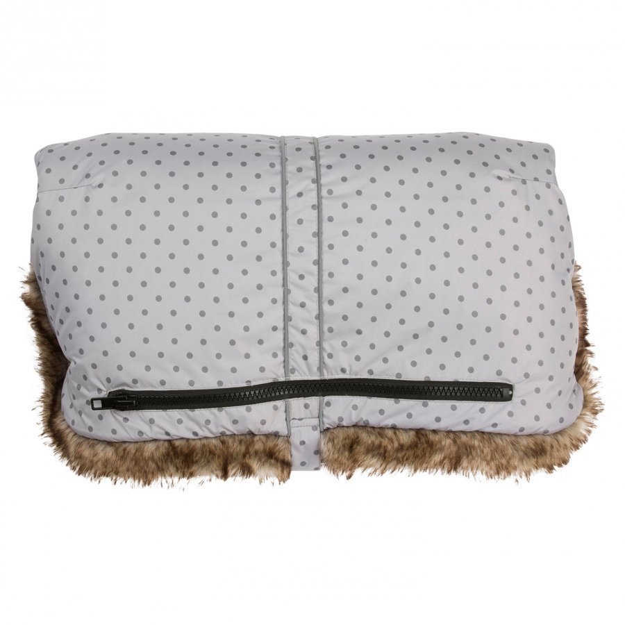 Vinter & Bloom Handmuff Mini Dots Silver Grey Kädenlämmitin