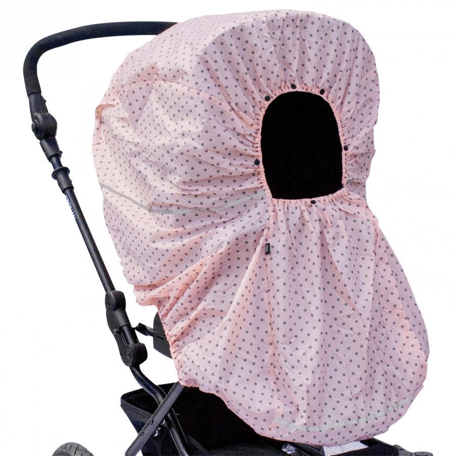 Vinter & Bloom Rain Cover Mini Dots Cotton Candy Sadesuoja