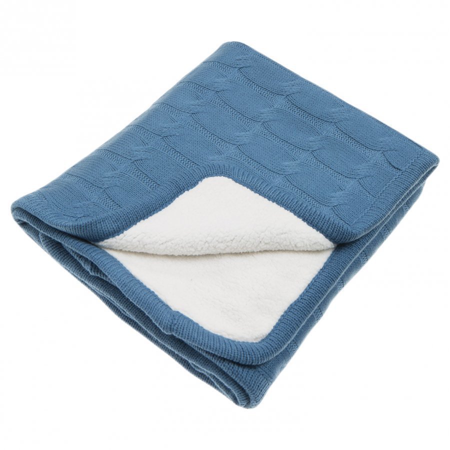 Vinter & Bloom Teddy Blanket Denim Blue Huopa