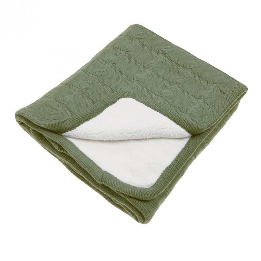 Vinter & Bloom Teddy Blanket Forest Green Huopa