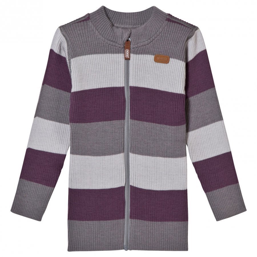 Voksi Wool Rib Jacket Purple Paita