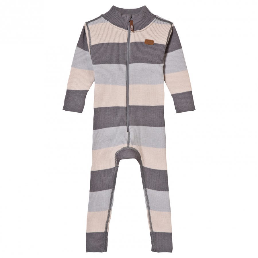 Voksi Wool Rib One-Piece Grey Potkupuku