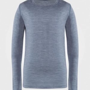 Voksi Wool/Silk Top Petrol Pitkähihainen T-Paita