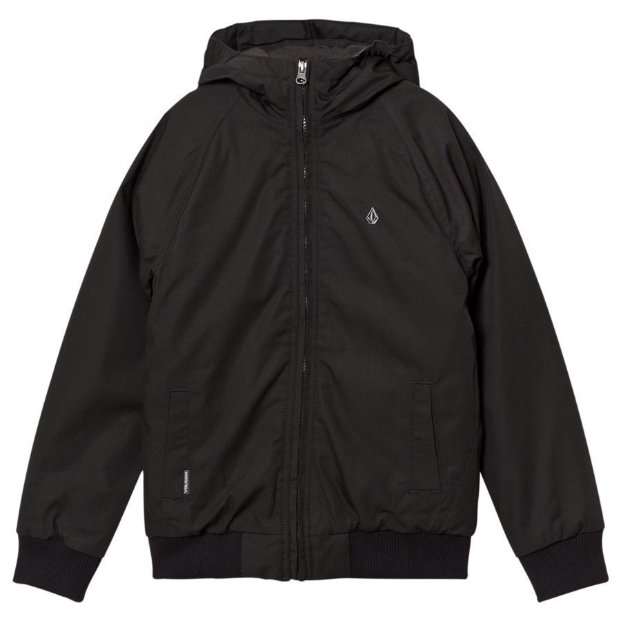 Volcom Black Hernan Hooded Jacket Toppatakki