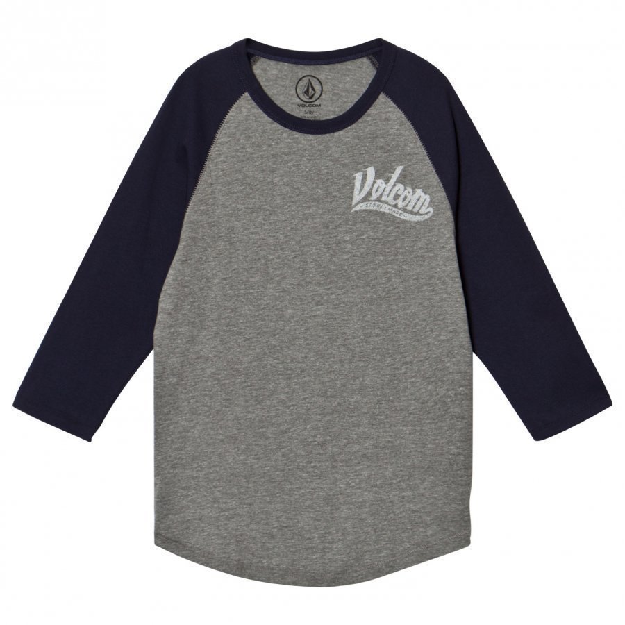 Volcom Navy Swift 3/4 Sleeve Tee T-Paita