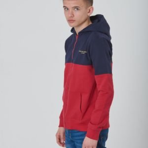 Wesc Block Zip Hoodie Jr Huppari Punainen