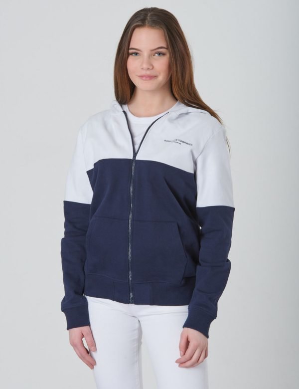 Wesc Block Zip Hoodie Jr Huppari Sininen