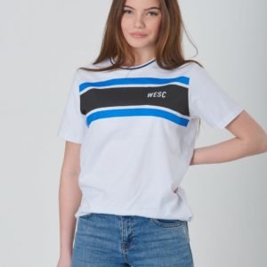 Wesc Max Chest Stripes Jr T-Paita Valkoinen