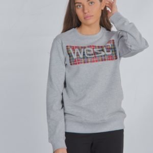 Wesc Miles Tartan Logo Neule Harmaa