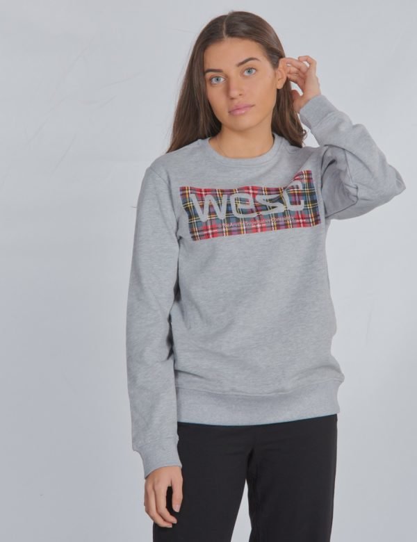 Wesc Miles Tartan Logo Neule Harmaa