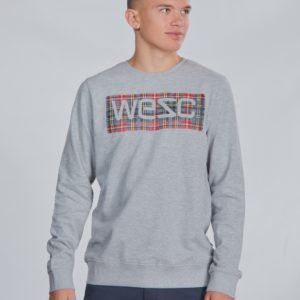 Wesc Miles Tartan Logo Neule Harmaa