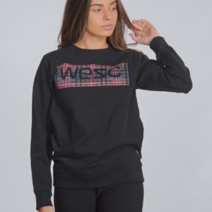 Wesc Miles Tartan Logo Neule Musta