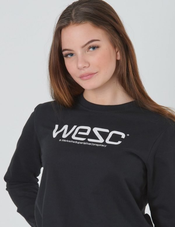 Wesc Wesc Sweatshirt Jr Neule Musta