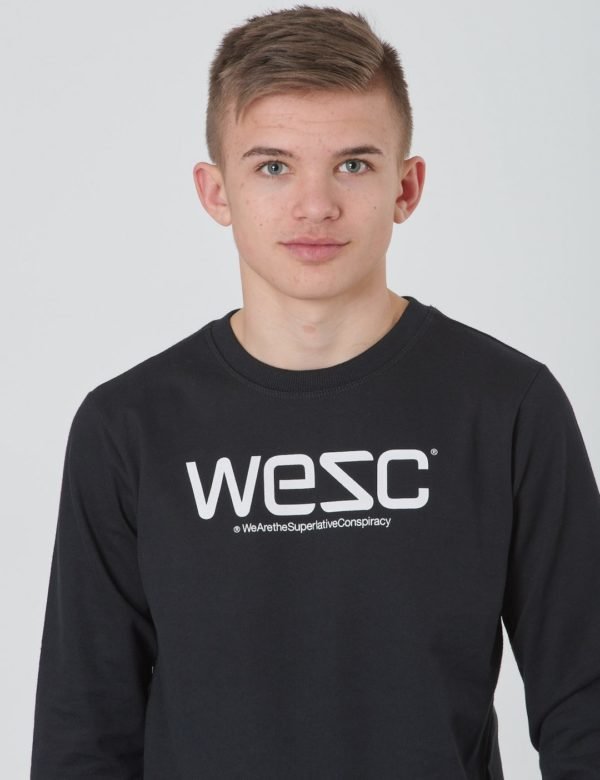 Wesc Wesc Sweatshirt Jr Neule Musta