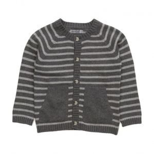 Wheat Knit Cardigan Stripe Classic