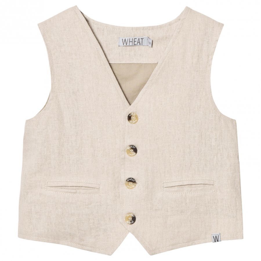 Wheat Linen Vest Sand Liivi