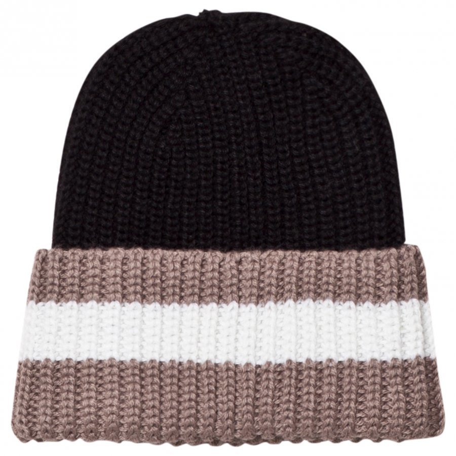 Wolf & Rita Beanie Mário Black Grey Pipo