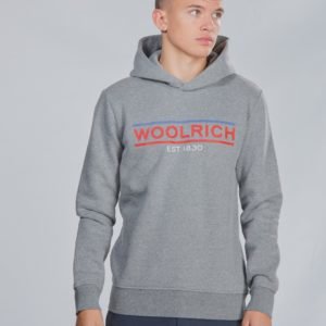 Woolrich Flag Hoodie Huppari Harmaa