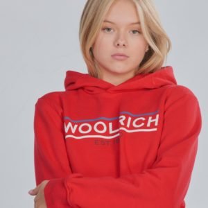 Woolrich Flag Hoodie Huppari Punainen