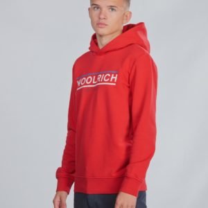 Woolrich Flag Hoodie Huppari Punainen