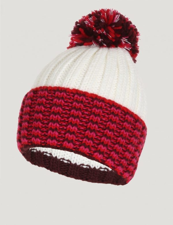 Woolrich Multicolor Pon Pon Hat Hattu Punainen