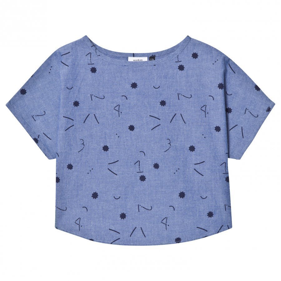 Wynken Chambray 1234 Star Print Box Tee Top T-Paita