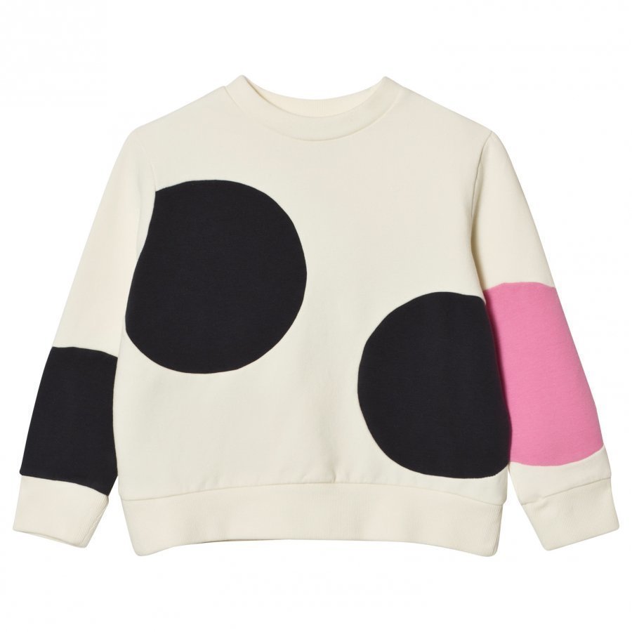 Wynken Cream And Pink Spot Sweatshirt Oloasun Paita