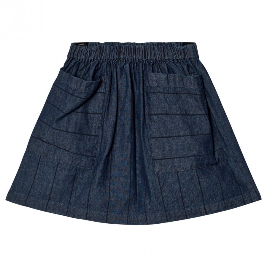 Wynken Denim Stripe Skirt Lyhyt Hame