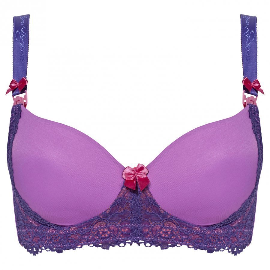 You! Lingerie Azalea Orchid Bra Purple/Navy Raskausajan Rintaliivit