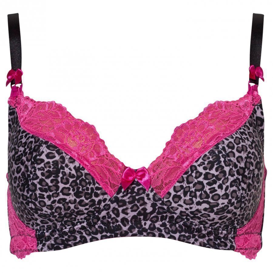 You! Lingerie Berry Monroe Bra Leopard/Pink Raskausajan Rintaliivit