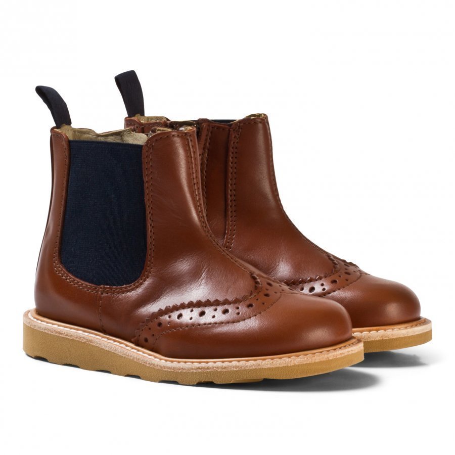 Young Soles Chestnut Leather Francis Boots Nilkkurit