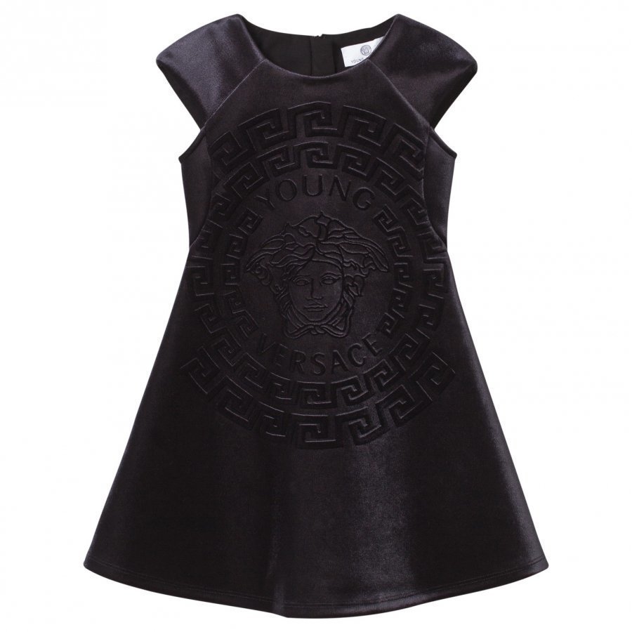 Young Versace Medusa Dress Black Blue Mekko